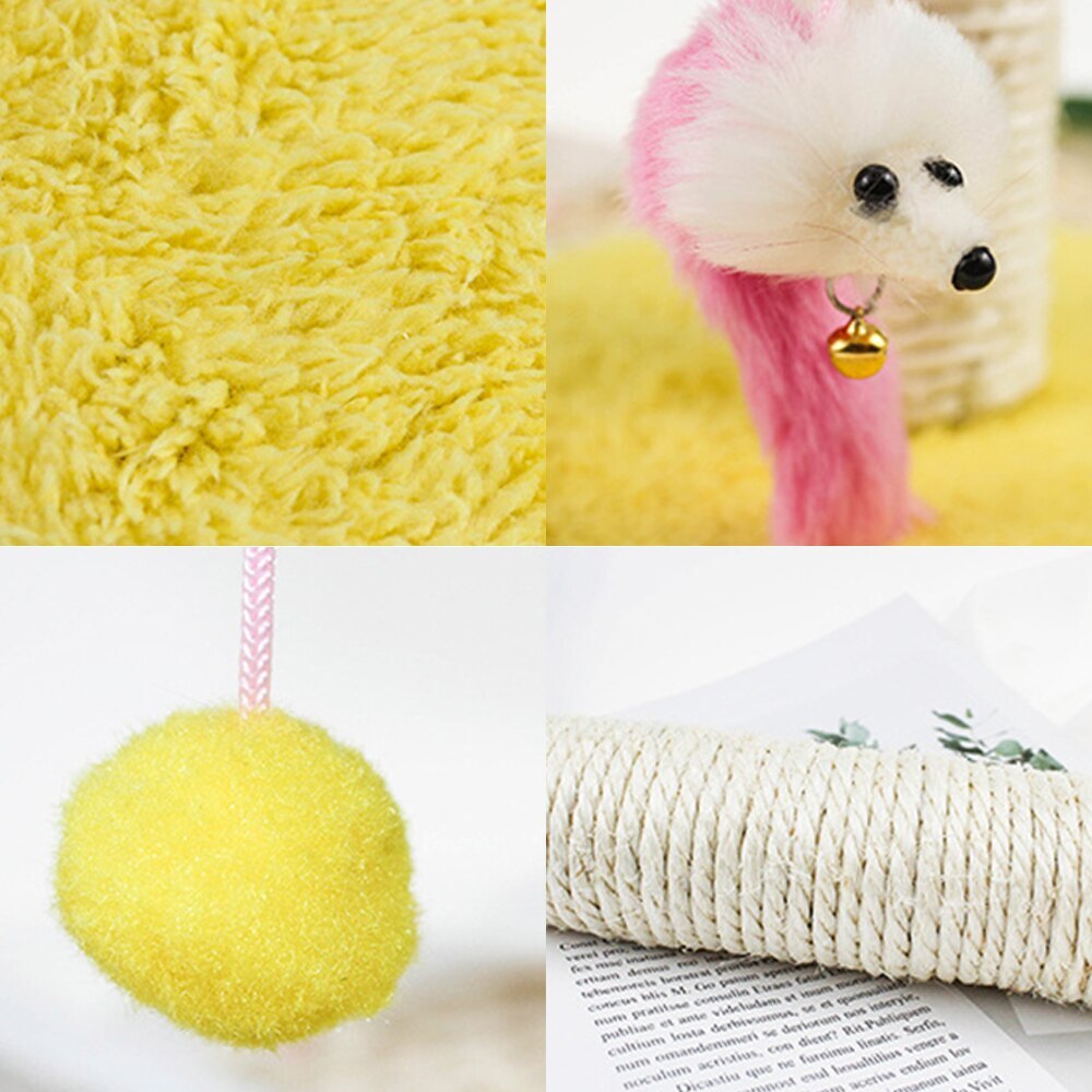 Cat Toy Cat Scratching Platform Cat Climbing Frame Cat Kitten Jumping Platform Post Tree RandomColor Scratcher Pole