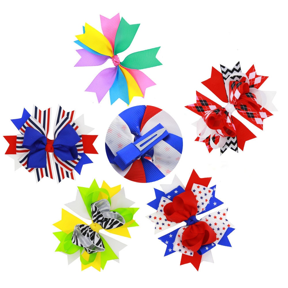 ARLONEET Girls Bow Knots Headwear Girl Bow Hair Clip Barrettes Kids Bowknots Hair Clip Bows Women Hairpins Accessories