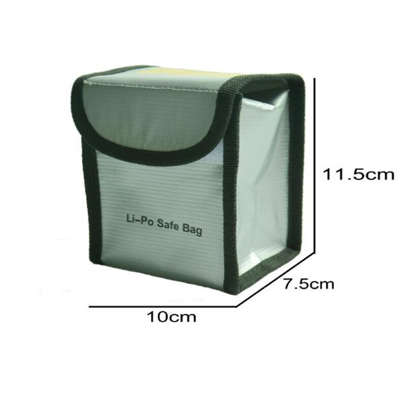 Lipo Batterij Draagbare Brandwerende Veiligheid Zak Lipo Guard Explosion Proof Brandwerende Opladen Sack Batterij Safe Bag Voor Battey: For MAVIC Silver