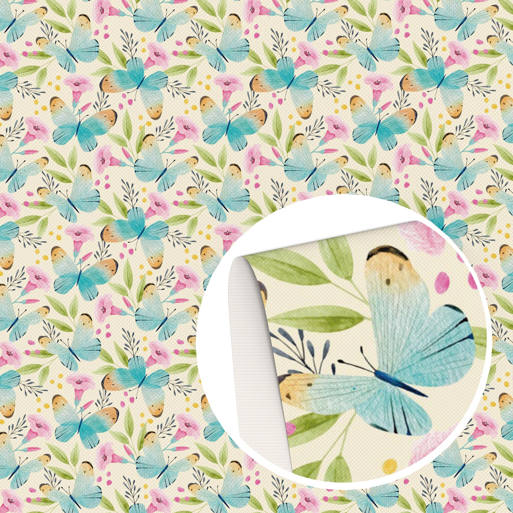 Vlinder Faux Lederen Vellen Gedrukt Synthetisch Leer Stof Voor Diy Hair Bows Oorbellen Ambachten 20X33Cm, 1Yc23929: 1132108