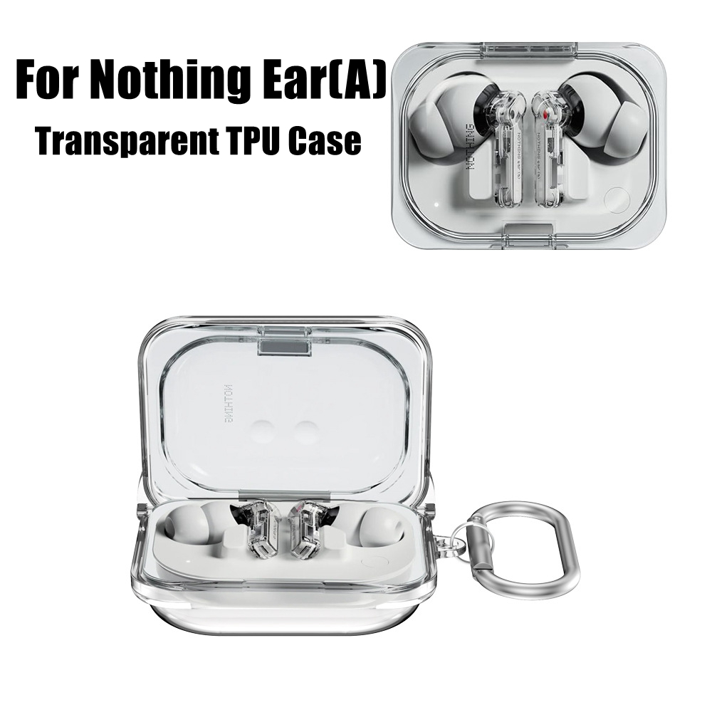 Zachte Tpu Case Cover Schokbestendige Anti-Kras Protector Hoofdtelefoon Accessoires Met Haak Shell For Nothing Oor (A)
