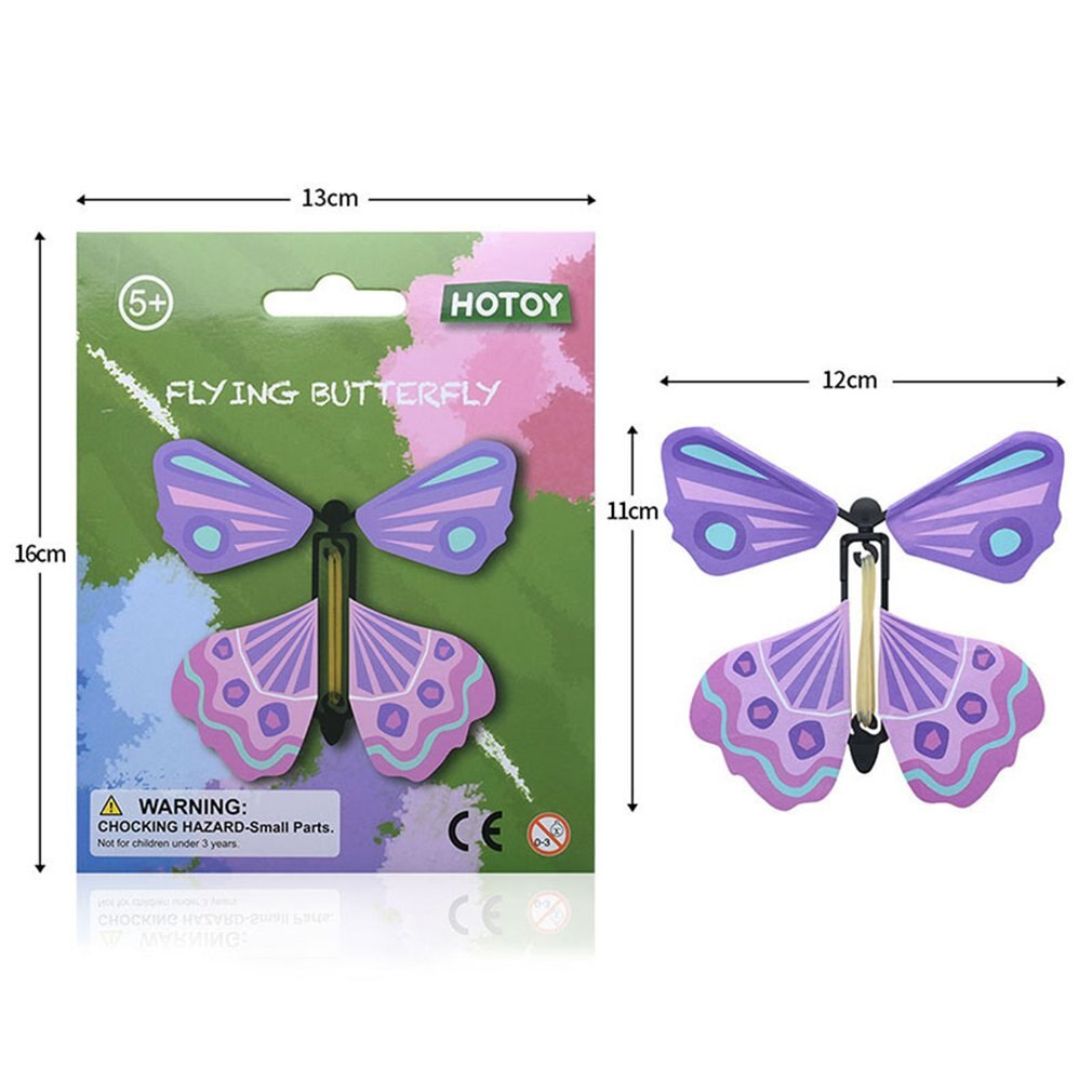 Mariposa voladora creativa para niños, juguete de accesorios mágicos para niños, divertidos artefactos de juego, juguete educativo de Color aleatorio