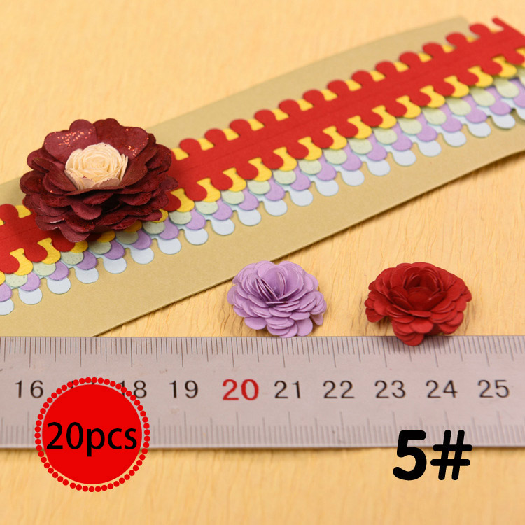 20 striber blomster quilling papirstrimler farverige origami diy papir hånd håndværk diy scrapbøger håndlavet dekoration: 05