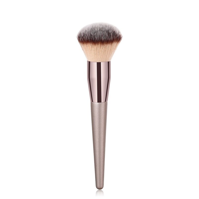 Enkelt makeup børste foundation contour highlight blusher makeup børste træ langt håndtag 1 stk: 6