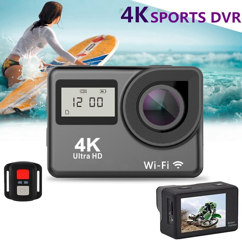 4K Action Camera WIFI Press Sn 8MP 30M Waterproof 170 Degree Wide Angle Lens HD Sport Action Camera DV for Sport/Diving