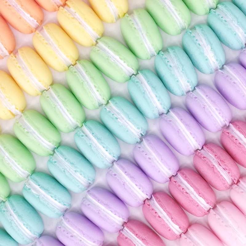 Autocollant réfrigérateur aimants Macaron | 8 pièces/1 ensemble, dessin animé , aimant photo néodyme fort, messages