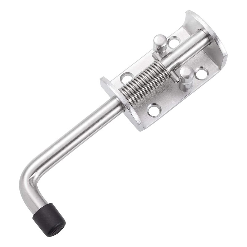 ! 304 Stainless Steel 6.5inch Spring Pin Latch Lock Assembly for Doors Cabinets and Utility Trailer Gate - Heavy Duty