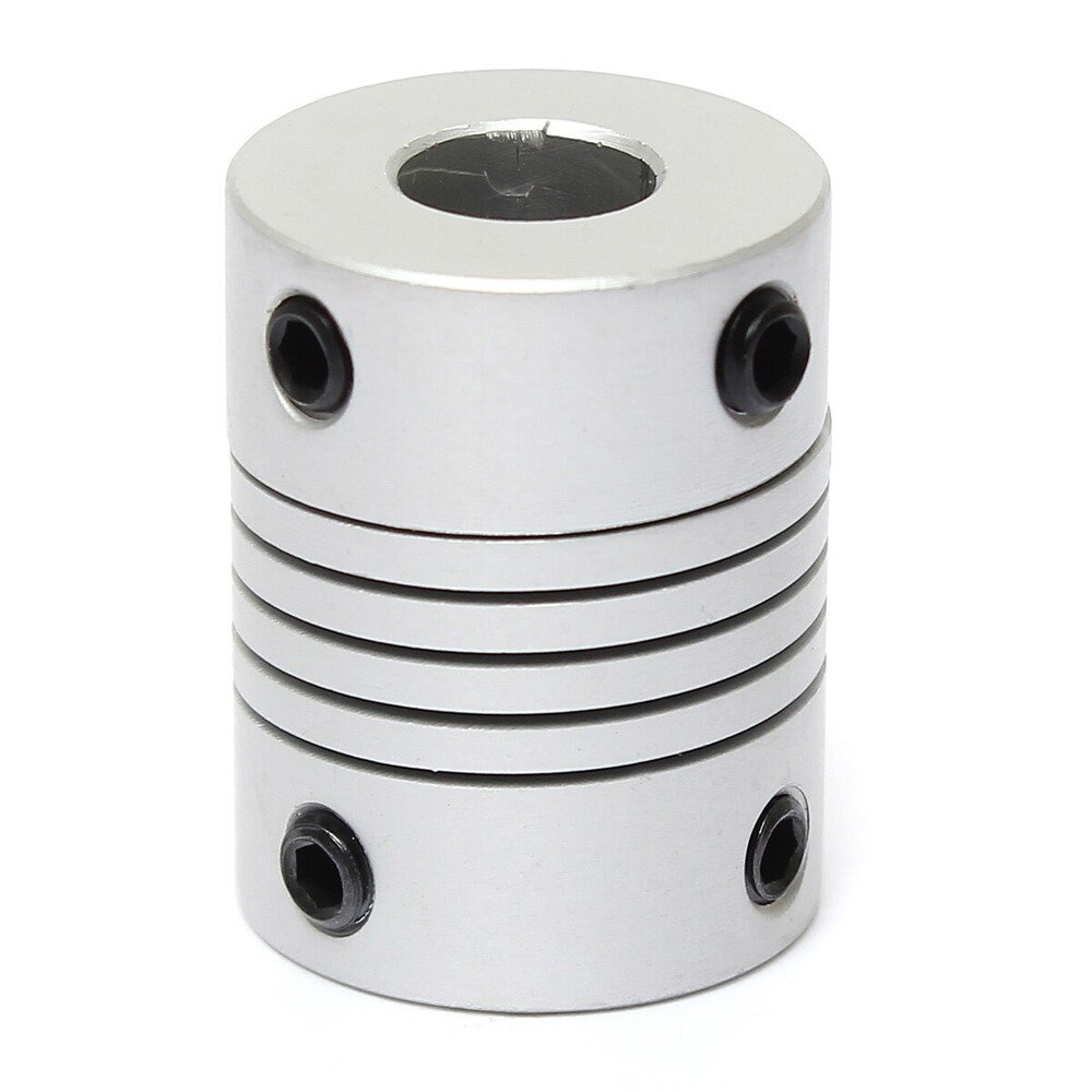 Justinlau 8Mm X 10Mm Aluminium Flexibele Askoppeling OD19mm X L25mm Cnc Stappenmotor Koppeling Connector