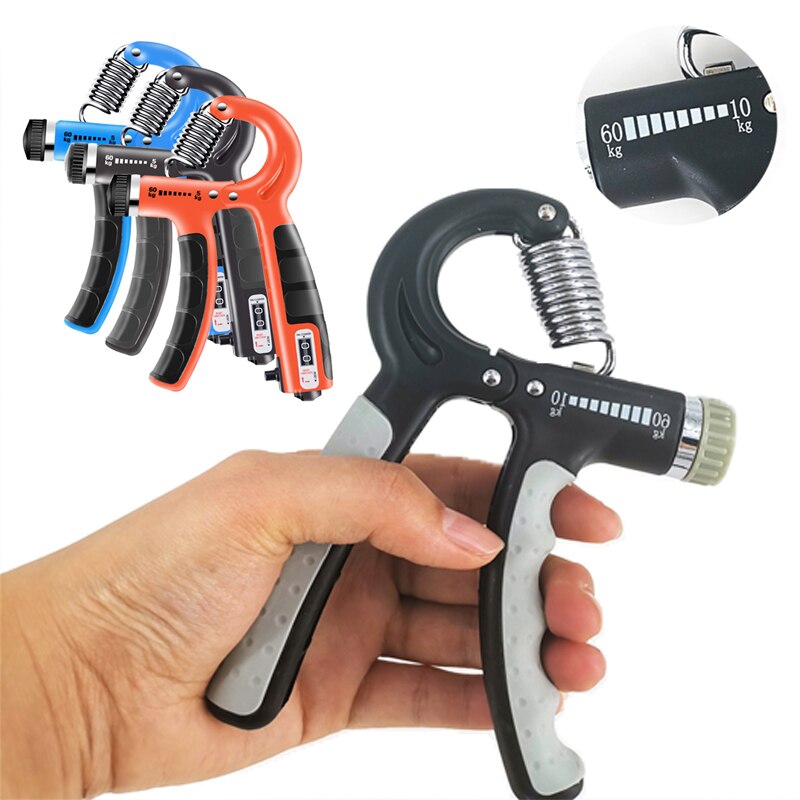 Adjustable Counting Hand Exerciser Hand Grip Strength Expander Finger Pinch Carpal Expander Handgrip Muscle Training Equipment