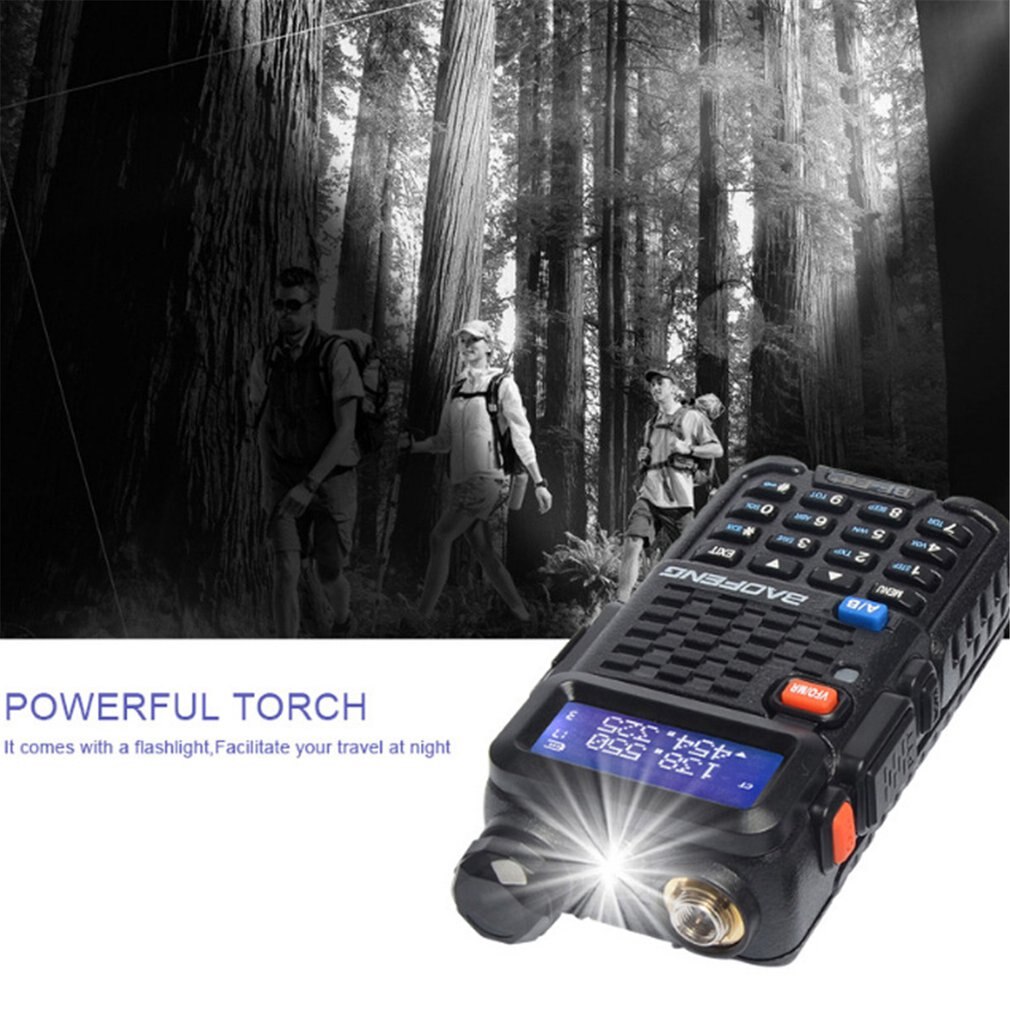 Baofeng BF-F8 + Walkie Talkie Politie Twee Manier Radio Baofeng F8 + 5W Uhf Vhf Dual Band Outdoor Lange bereik Ham Transceiver