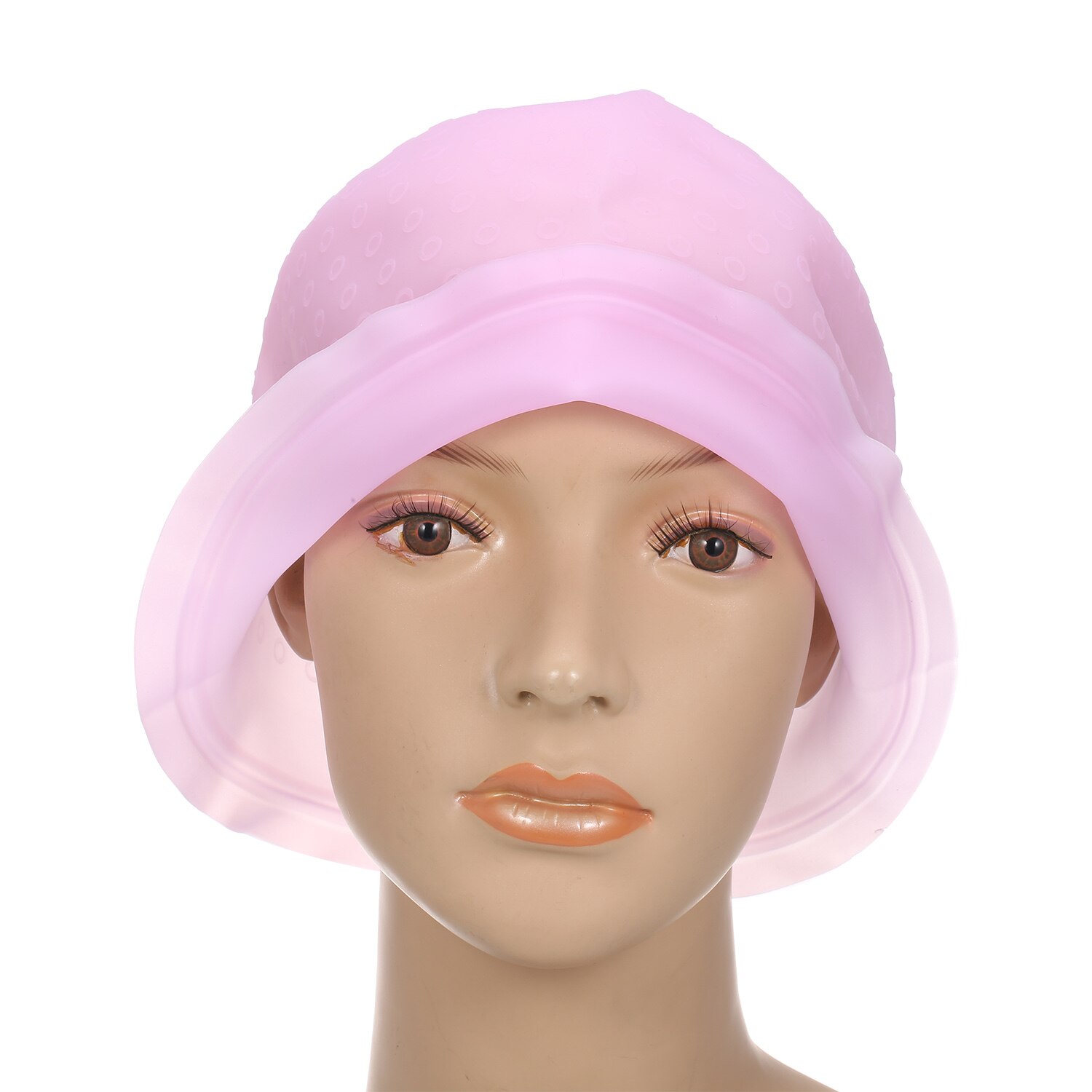 Reusable Hair Coloring Dye Cap Silicone Highlight Cap Hair Staining Cap with Hook Hairdressing Tools
