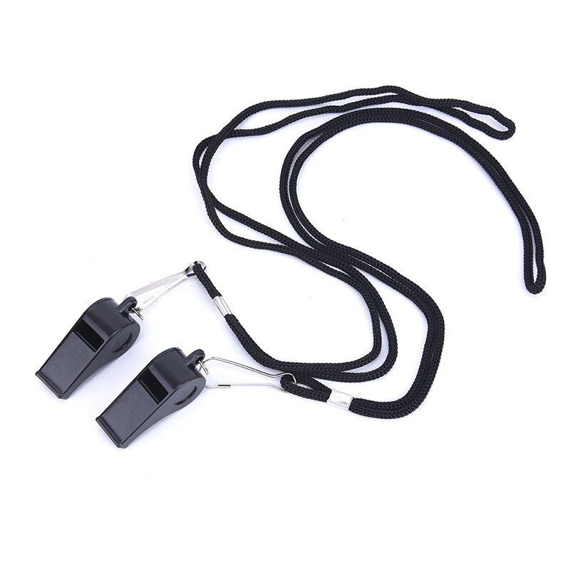 2Pcs Coach Whistle Sports Football Basketball Referee Training Whistle Outdoor Survival With Lanyard