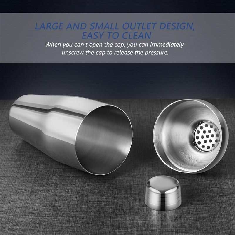 17PCS/set Cocktail Making Tools Stainless Steel Cocktail Shaker Set Strainer Muddler Jigger Spoon Ice Tongs