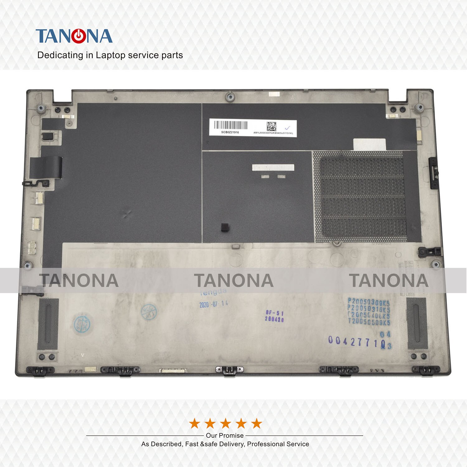 Original 5CB0S95426 AM1L6000300 Black For Lenovo Thinkpad X13 Laptop Lower Case Bottom Base Cover housing Cabinet D Shell