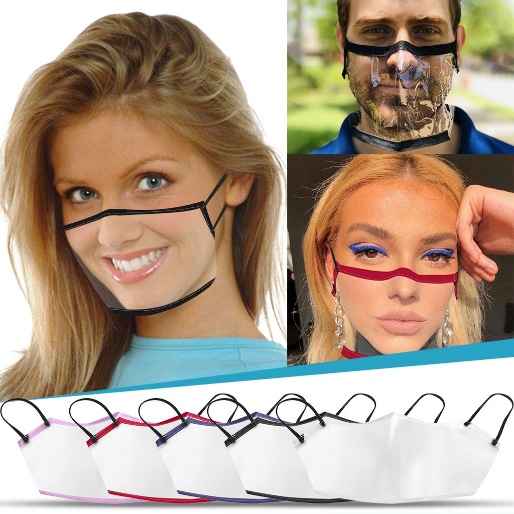 Mouth Caps Adult 5PC Mini Shield Washable Reusable Comfortable ma$k Transparent Visual ma$k Pantalla Proteccion Facial
