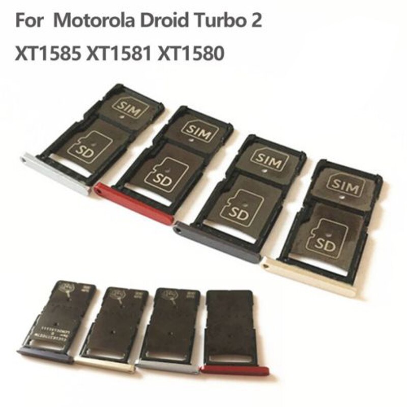 SIM Tray SIM Card Slot Lade Houder Slot Vervangend Onderdeel Voor Motorola Droid Turbo 2 XT1585 XT1581 XT1580 Nieuw In voorraad