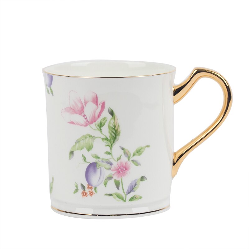 Keramiska kaffekoppar och fat turkiska engelska eftermiddagstekopp europeiska lyxkina kaffeset porslin ben  aa60bd: 1 mugg