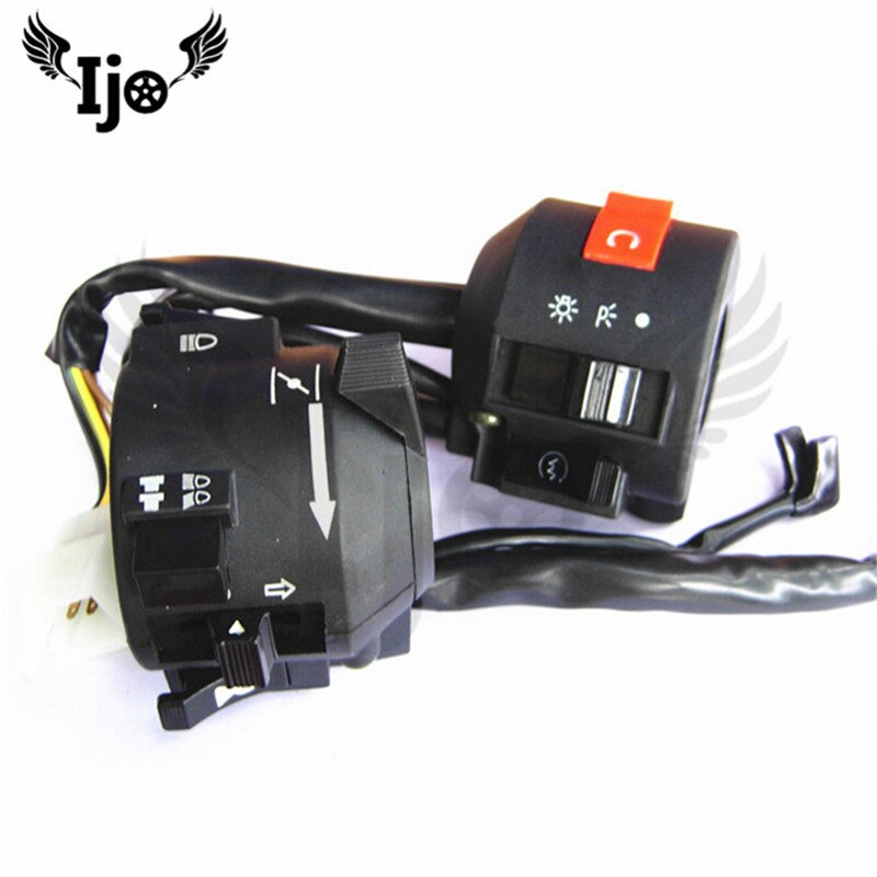 moto handlebar control universal motorbike switch for yamaha suzuki honda CBT125 switches motorcycle controller: one pair