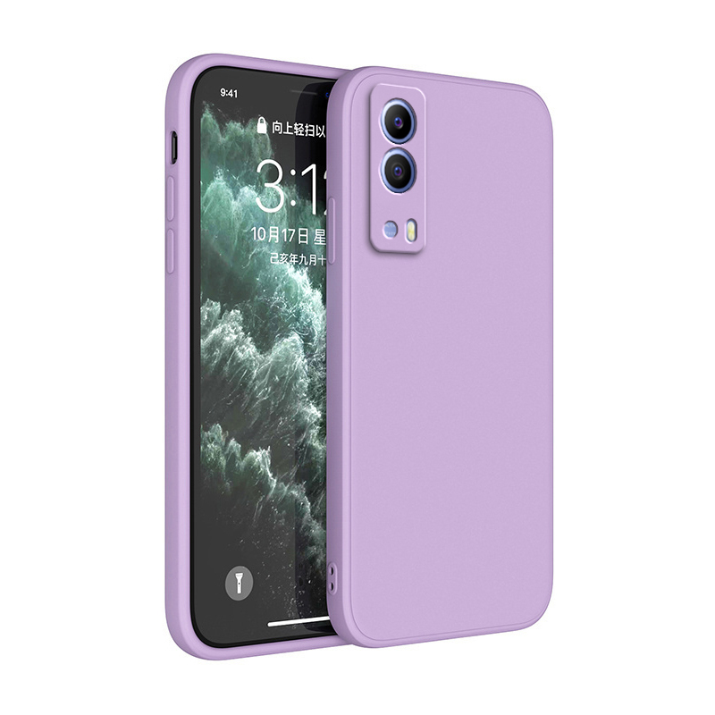 Case voor VIVO Y53S T2 Y72 Y52 Y53ST2 5G Camera Bescherming Vierkante Vloeibare Siliconen Zachte Schokbestendige Luxe cover Funda
