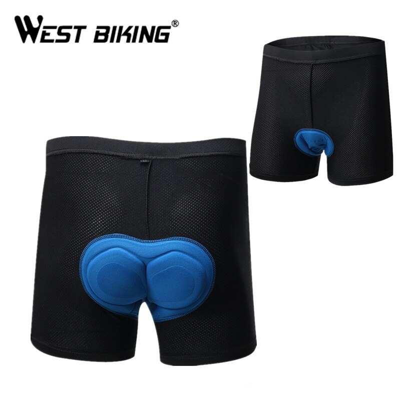 WEST BIKING-ropa interior de Ciclismo para hombre, pantalones cortos con almohadilla de Gel 3D, medias de compresión
