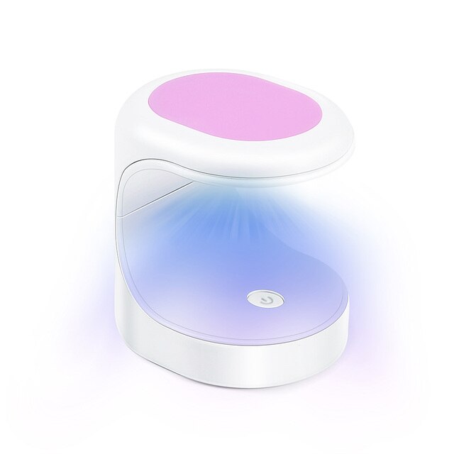 Mini kynsien kuivaaja uv-lamppu manikyyri kone yhden sormen kynnet taidetyökalu geelilakka 16w kynsien kuivaaja led kynsilamppu manikyyri työkalut: Violetti