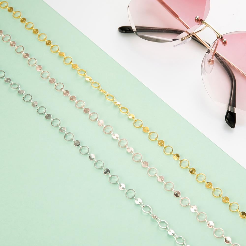 Skyrim Hollow Cirkel Glazen Kettingen Lanyards Anti-Slip Lezen Brillen Strap Touw Eyewear Cord Houder Zonnebril Keten Vrouwen