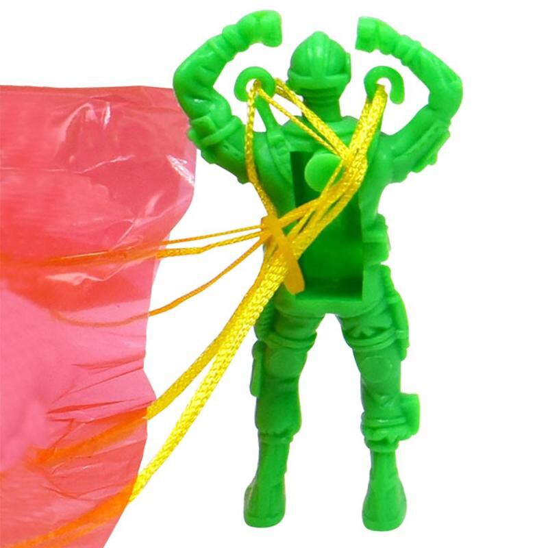 Kunststoff Auswerfen Fallschirm Spielzeug draussen Soldat Hand Werfen Fallschirm Spielzeug Für freundlicher Jungen Mädchen