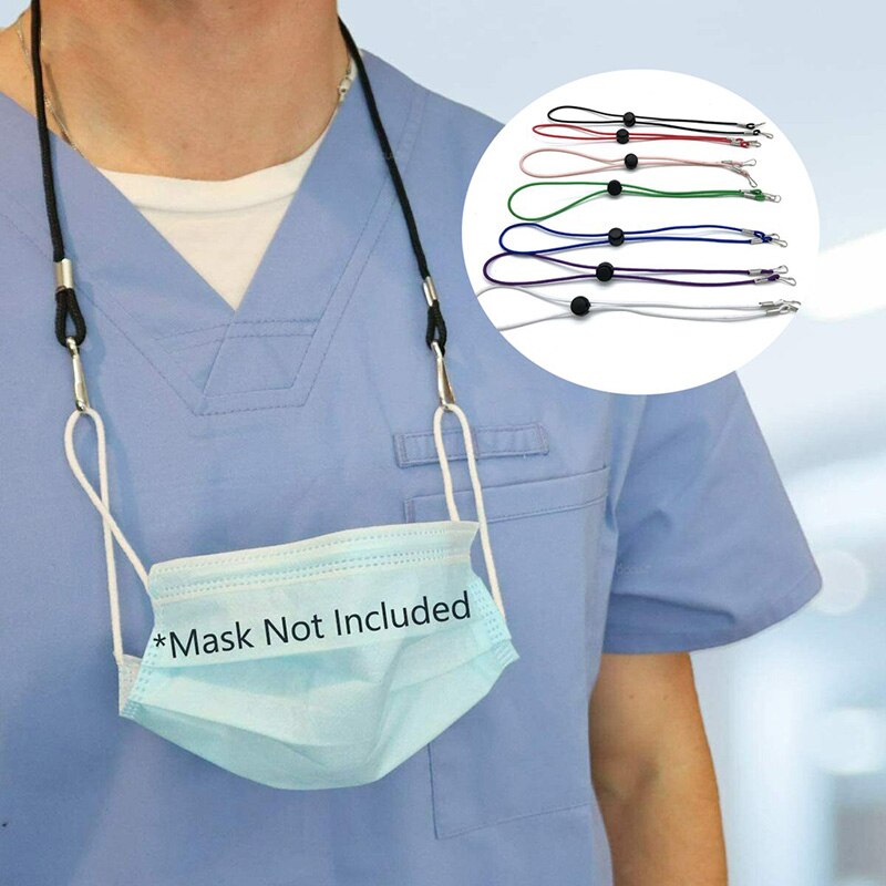 7 Colors Adjustable Mask lanyard Extender Non-slip Mask Hooks Extension Ear Grips Protector Holder Hanging Neck Rop Halter Ropes