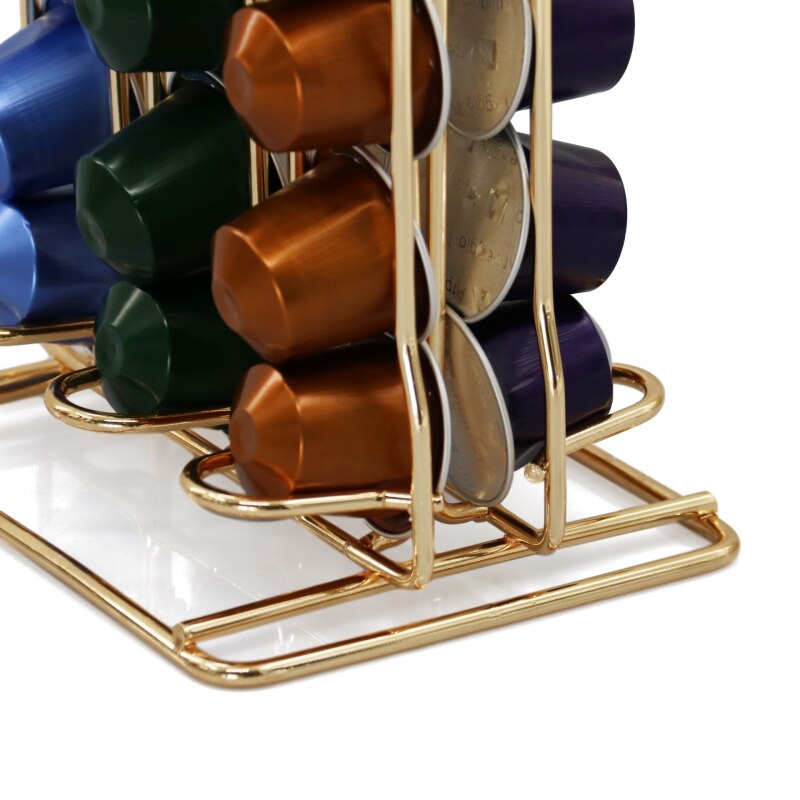 60Cups For Nespresso Coffee Capsule Bracket Pods Rack Coffee Capsule Stand Capsules Storage Shelve Organization Holder