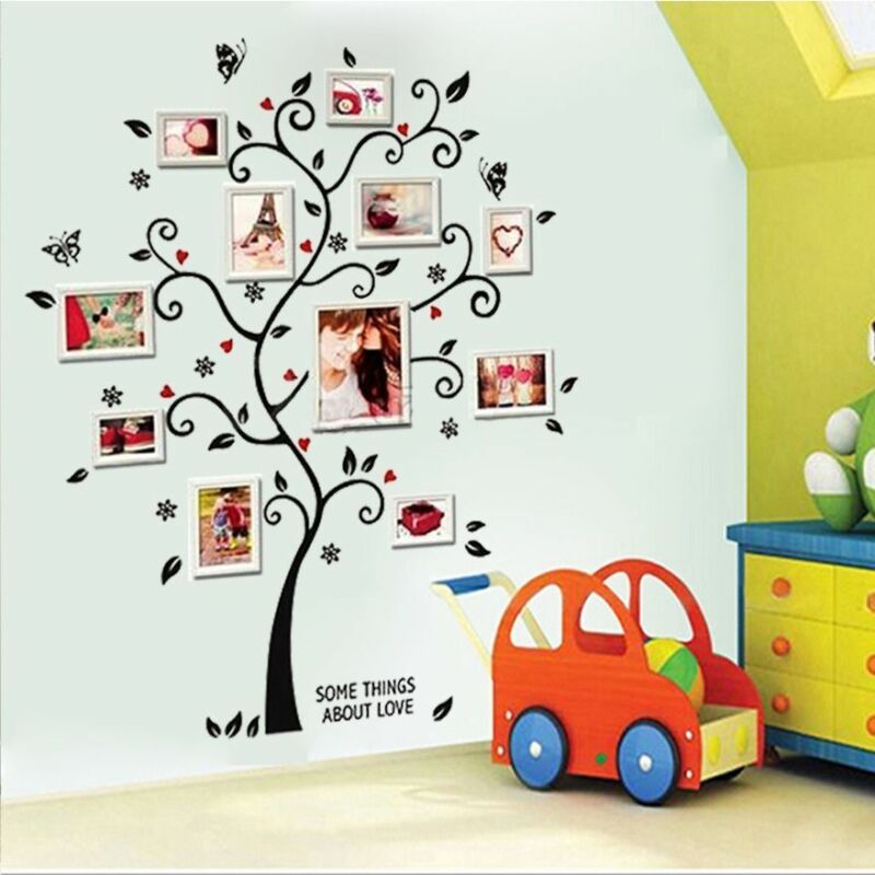 DIY Photo Picture Frame Family Tree Removable Wall Stickers Vinyl Art Decal Room Home