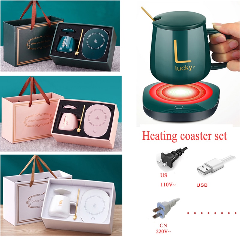 Mug Warmer USB Pad Electric Powered Cup Warmer Heat Beverage Mug Mat Keep Coffee Tea warm EU&US Plug Electric Heating Pad