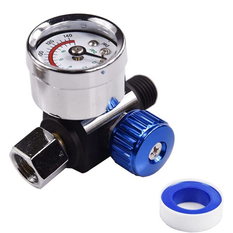 Spray Tools Air Pressure Regulator 1/4Inch-NPT Air Pressure Regulator Kit, Air Regulating Valve Regulator
