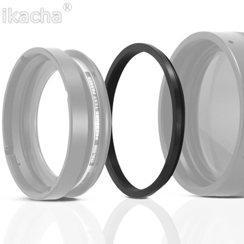 8pcs 49-52 52-55 55-58 58-62 62-67 67-72 72-77 77-82mm Metal Camera Lens Filter Adapter Ring Thread Male to Female Step Up