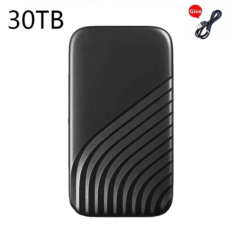Lenovo 128TB High Speed SSD External Hard Drive USB3.1 Type-C Portable Storage for Laptop/PC 2TB 4TB 8TB Flash Drive: GRAY