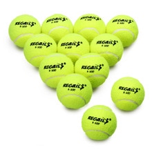 6/12 Pcs Rubber Tennis Ball Training Practice Tennis Balls Durable Tennis Practice Ball for School Club Competition Exercises