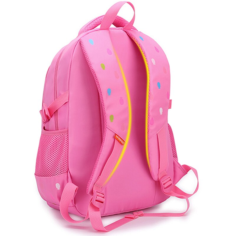 Mochila escolar impermeável com estampa de abacaxi, bolsa para meninas, adolescentes, grande capacidade