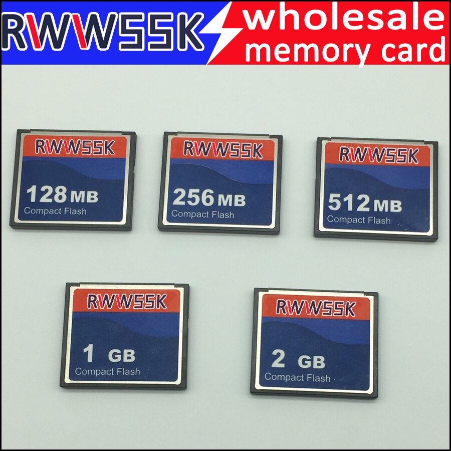 10 pcs/lot tout flash compact industriel cf carte 64 mo 128 mo 256 mo 512 mo 1GB 2GB carte mémoire