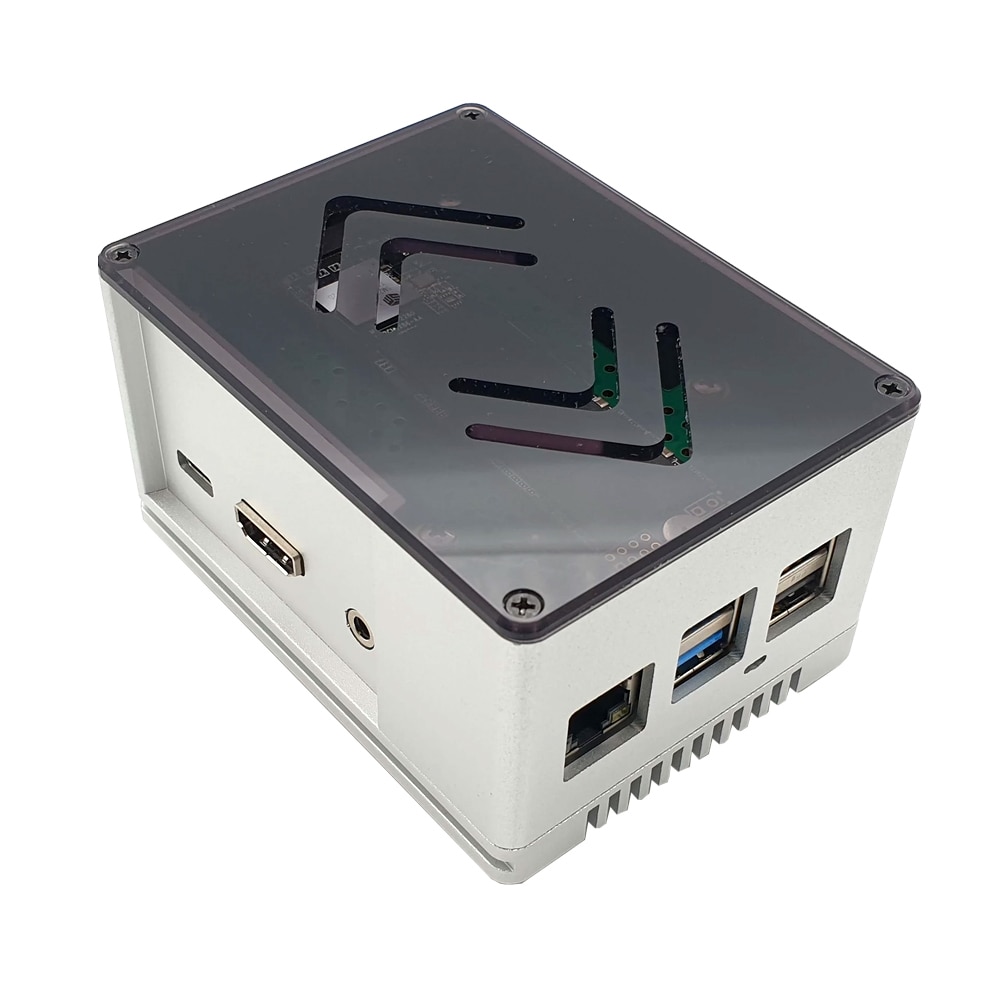 Metal Case Voor Rock Pi 4A/Rock Pi 4B Ecopi Pro Lp Aluminium Behuizing