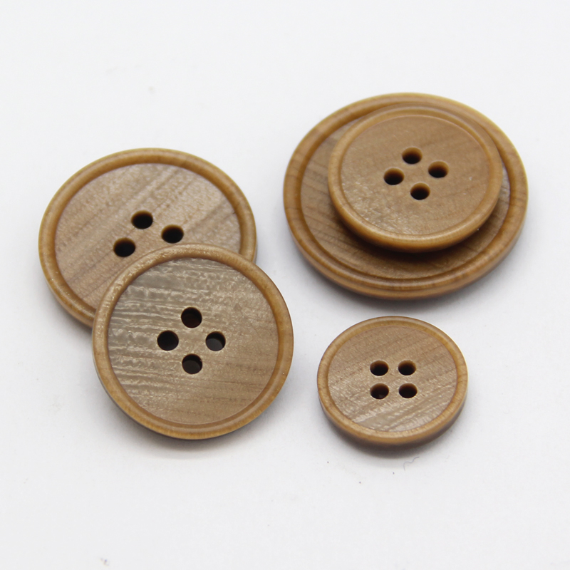 HENGC 15/18/20/23/25mm 4 agujeros botones grandes de resina para ropa abrigo traje chaqueta accesorios de costura de manualidades DIY: 3 # / Láser brillante