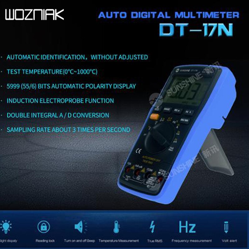 DT-17N Auto Range Lcd Display Multimeter Digitale Multimeter Is 35/6 Automatische Digitale Instrument