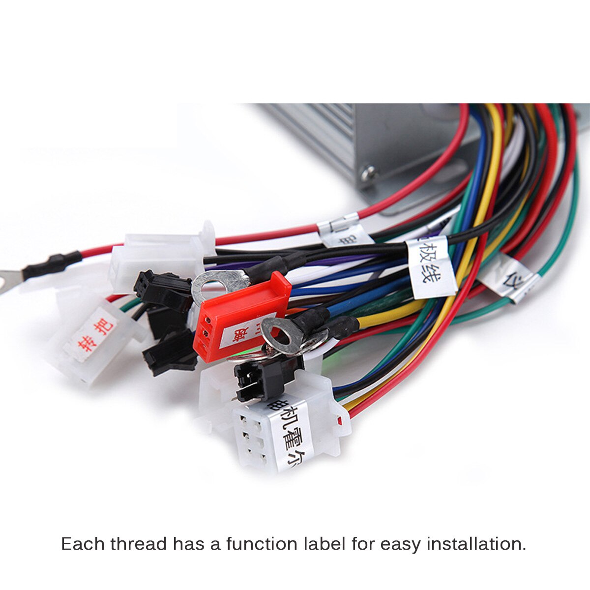 600W 25A Brushless DC Motor Regulator Speed Controller For Electric Bicycle E-bike Scooter DC 48V-64V