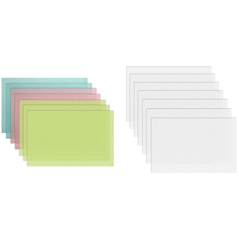 AKINLY Set van 9 koelkastmatten, wasbare koelkastmatten, gemakkelijk te wissen, koelkastmatten, mat, planken, laden, tafelmatten, koelkastmatten, voor planken, wit AKINLY Set van 9 koelkastmatten, wasbare koelkastmatten, gemakkelijk te wissen, koelkastmatten, mat, planken, laden, tafelmatten, koelkastmatten, voor planken, wit