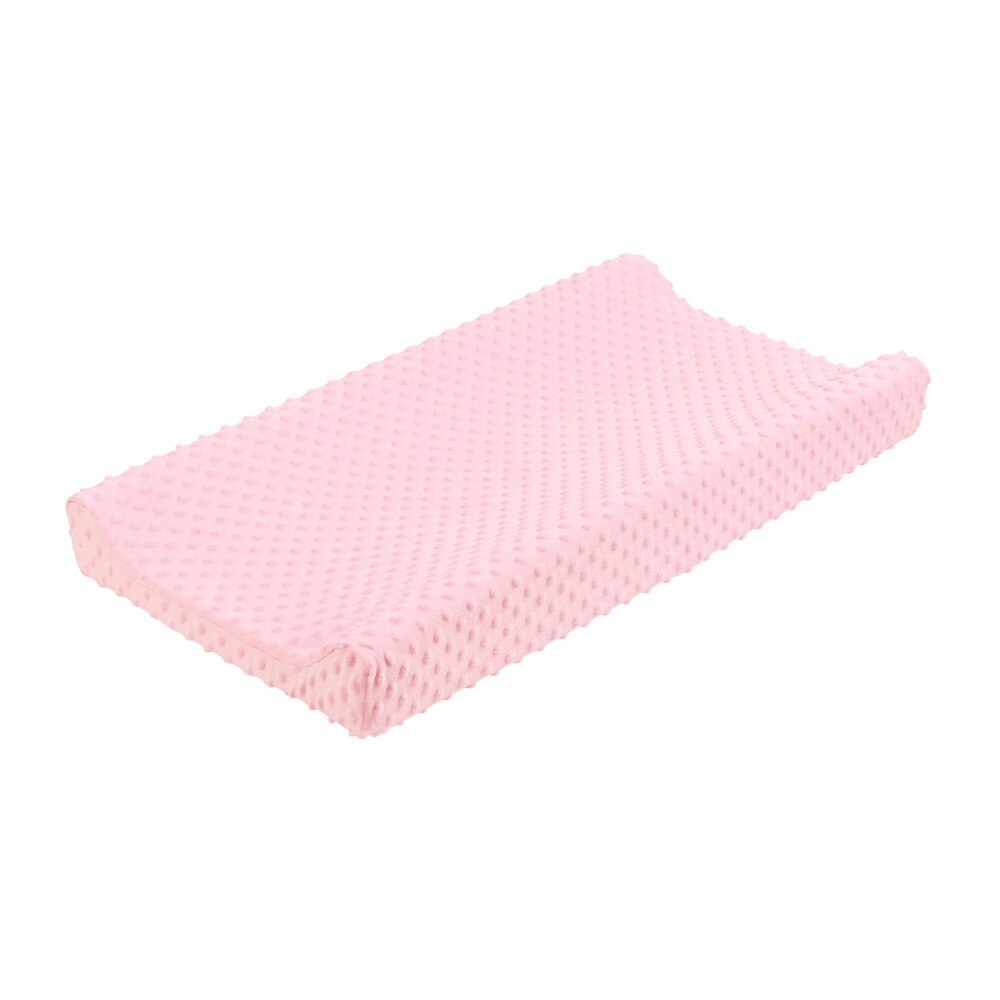 Baby Luierbak Cover Effen Veranderende Tafel Cover Minky Dot Ademend Baby Nursery Tafel Sheet Baby Nursery Pad Cover: Pink