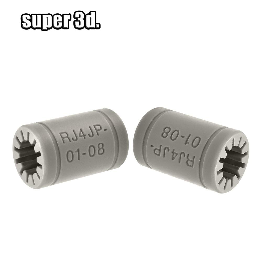RJ4JP-01-08 Solid Polymer Igus Drylin LM8UU linear Bearing 8mm shaft For Anet A8 Prusa i3 Reprap 3d Printer parts