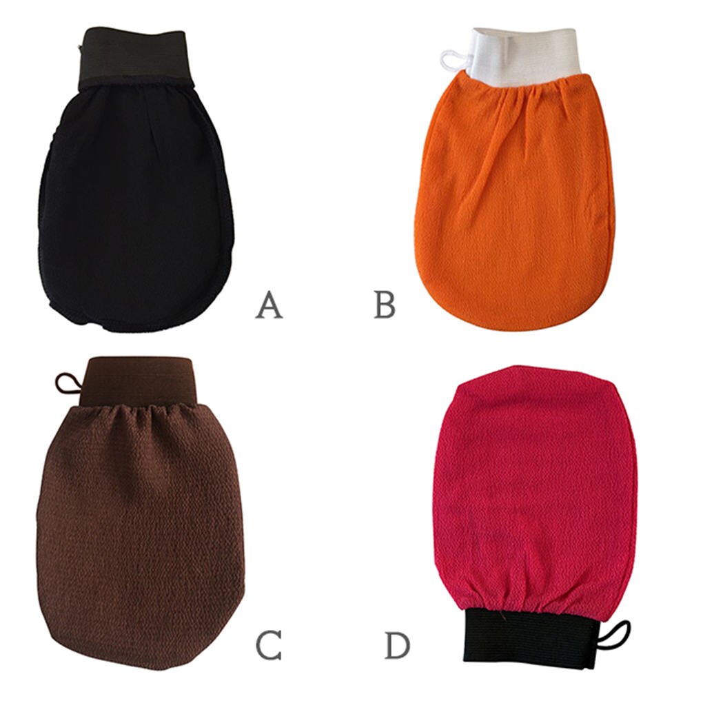 Gant de bain exfoliant pour enlever la peau morte, gommage, douche, corps, serviette de frottement pour le dos, les jambes, les bras, douche