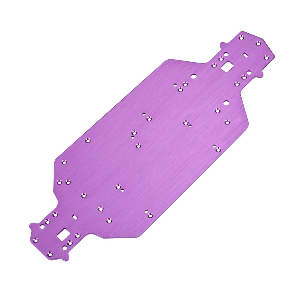 Aluminum Alloy Metal Chassis 04001 For HSP 1/10 Upgrade Parts For Buggy Monster Bigfoot Truck 94111 94107 94170 94118: purple