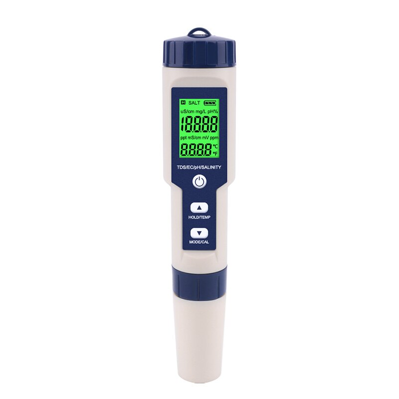 Medidor digital de salinidad de agua de mar de alta precisión para cocina, medidor de concentración de sal, salímetro para Alimentos, Agricultura, estanque de peces, sopa: with backlight