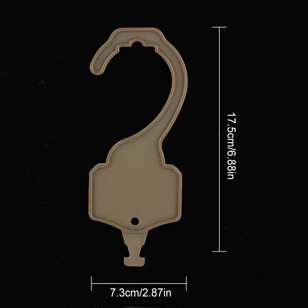 Cabide de caça leve para cintos com fivela cobra, cintura masculina, pendurar armário, exibição de implantação rápida, acessórios de suspensão: Cáqui