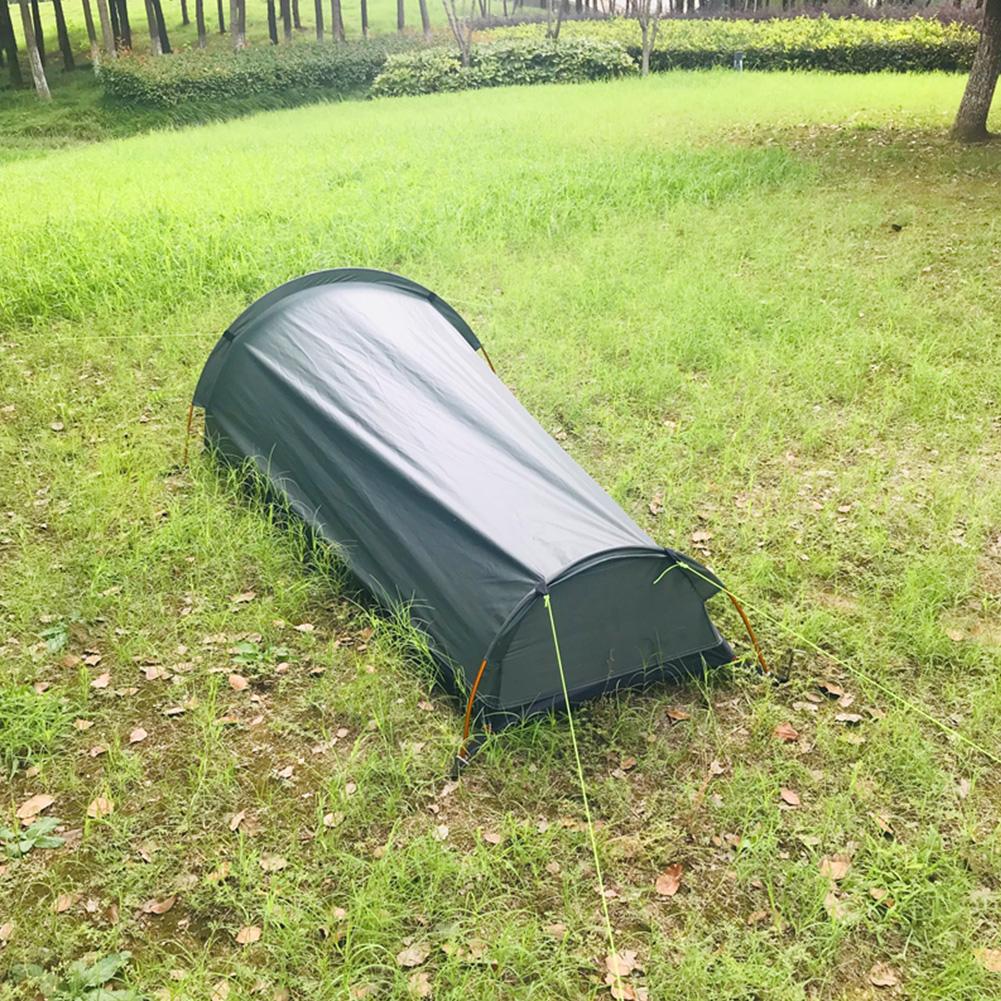 Erittäin kevyt bivvy -laukku teltta kompakti yksittäinen henkilö suurempi tila vedenpitävä makuupussin kansi bivvy -säkki ulkokäyttöön