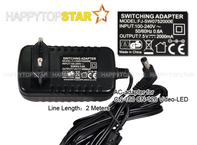 110 V/220 V AC Adapter Adapter Power voor CN-160 CN-216 YN-160 CN-304 Pad22 1040 LED Video LED Vervangen SONY NP F550 F970 F750 F570